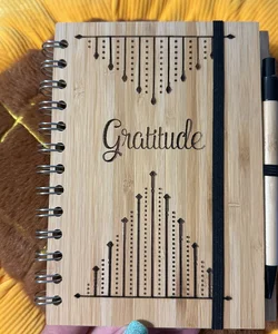 “Gratitude” Bamboo Journal