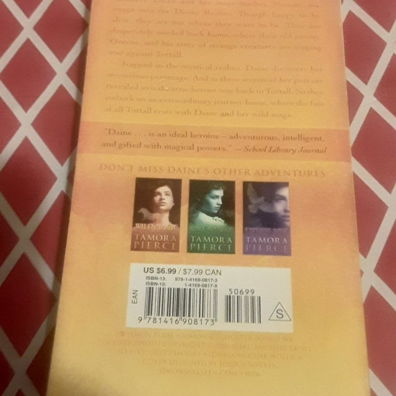 Immortals 4 The Realm of the Gods by Tamora Pierce paperback book, cover dings on back cover. Some reading wear. Good shape =0