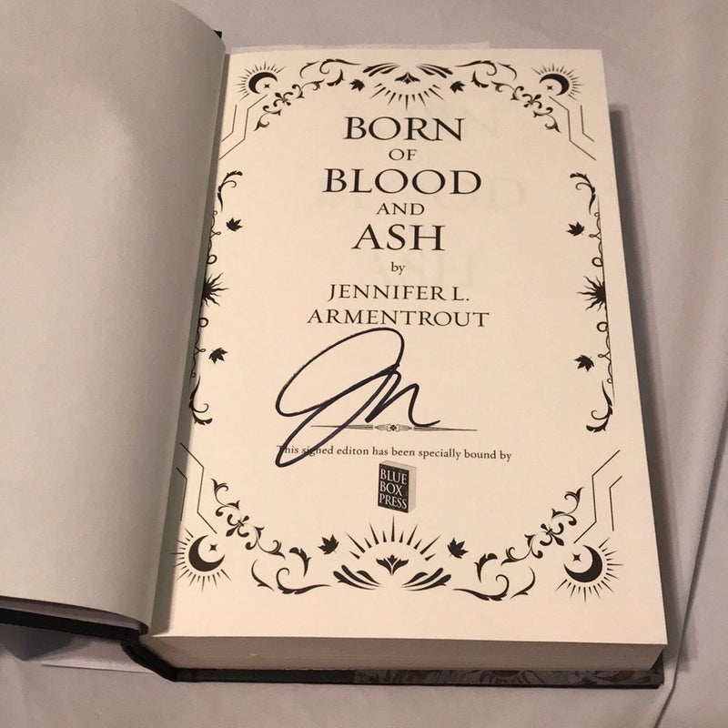 Born Of Blood And Ash SIGNED BY AUTHOR