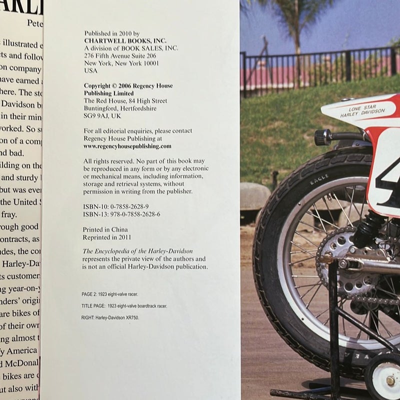 The Encyclopedia of the Harley Davidson