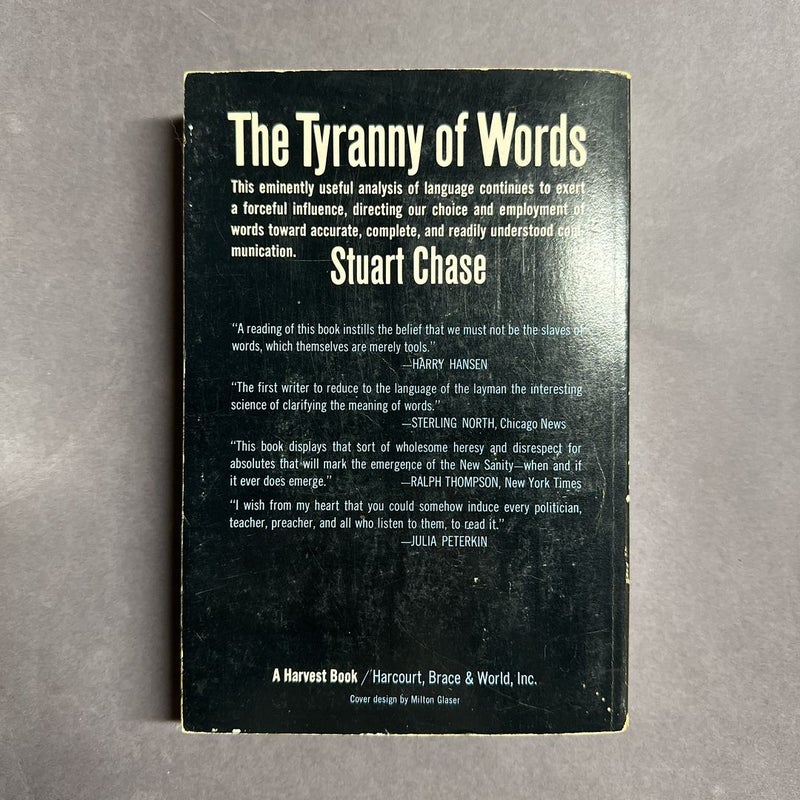 The Tyranny of Words