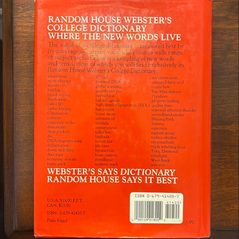 Random House Webster’s College Dictionary