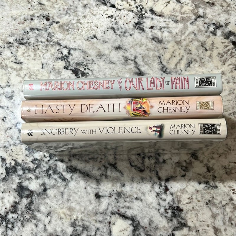 Lot of 3 Marion Chesney Edwardian Murder Mysteries 