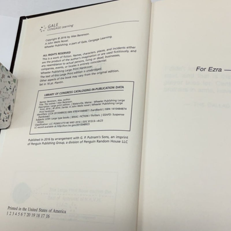 The Wolves (Large Print Edition)