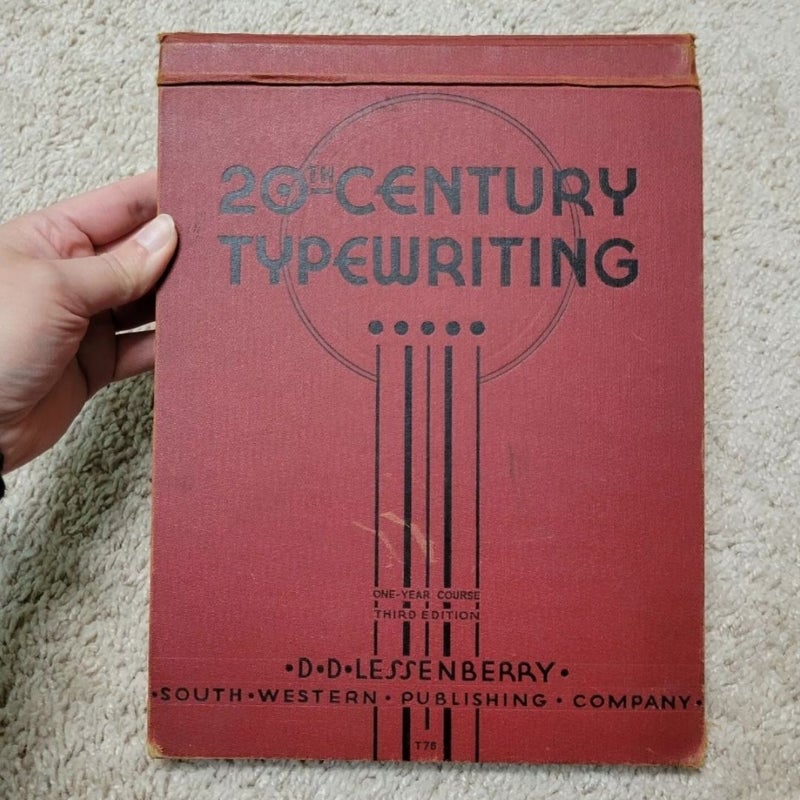 Vintage 20th Century Typewriting: Two-Year Course by Lessenberry & Jevon 1938