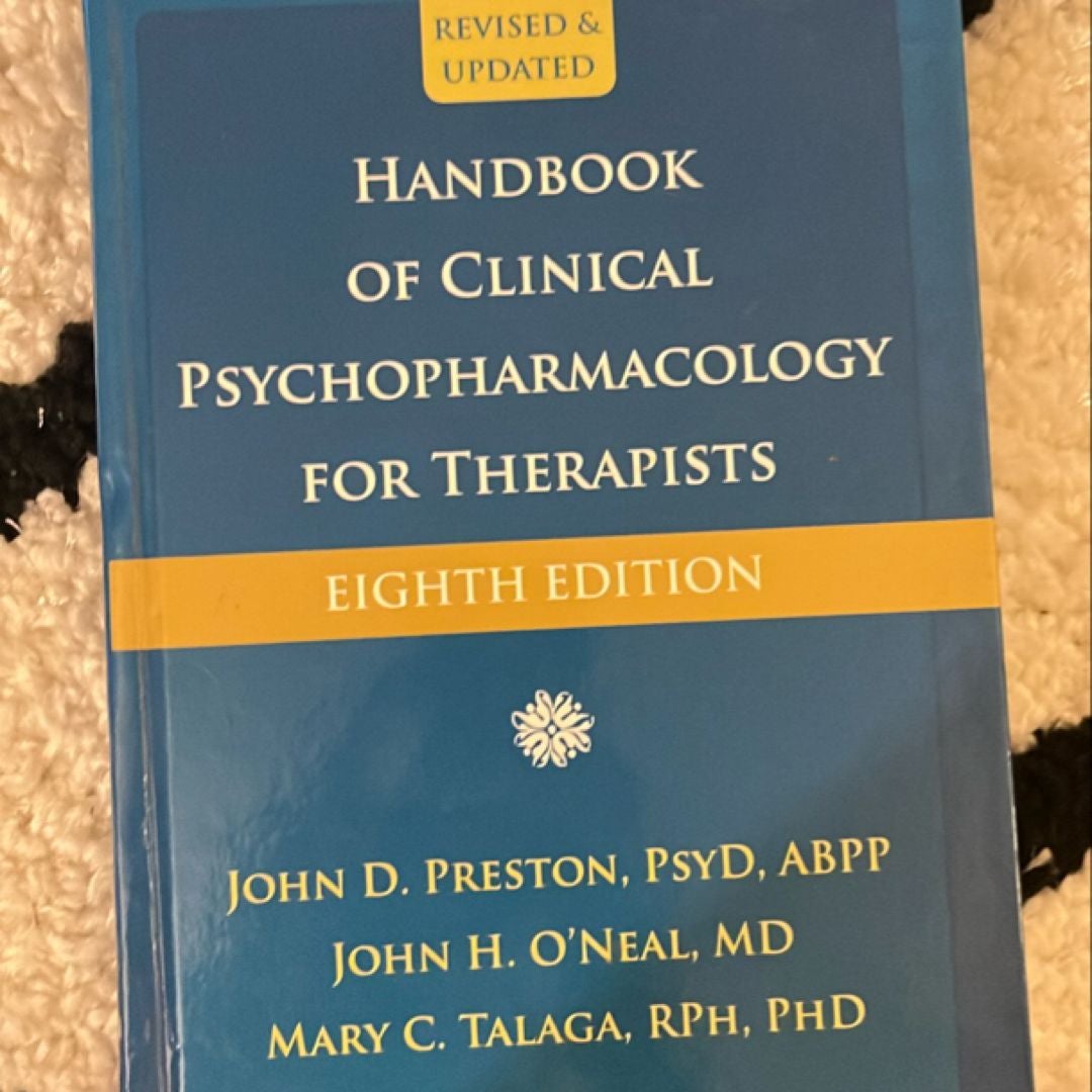 Handbook of Clinical Psychopharmacology for Therapists