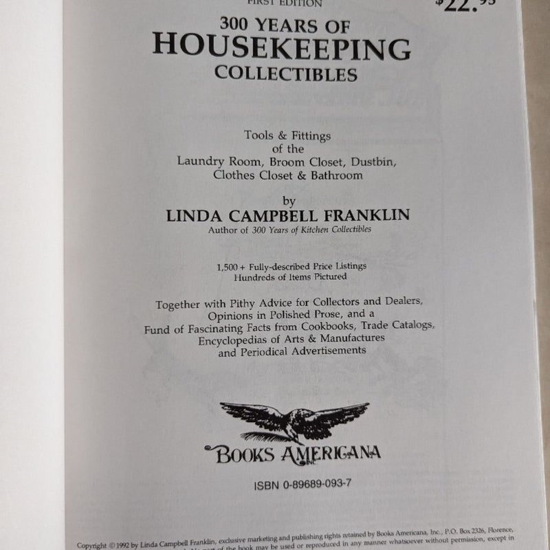 300 Years of Housekeeping Collectibles