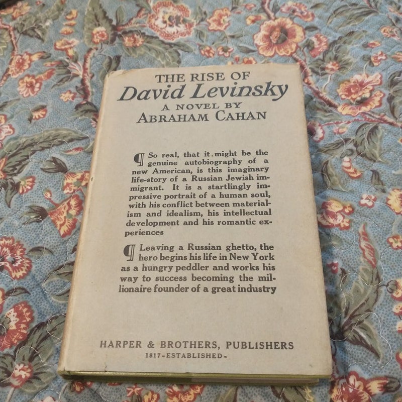 The Rise Of David Levinsky