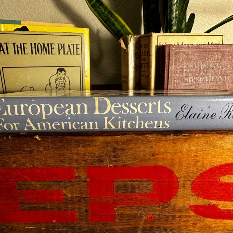 European desserts for American kitchens Vintage 1962 by Ross, Elaine L HCB