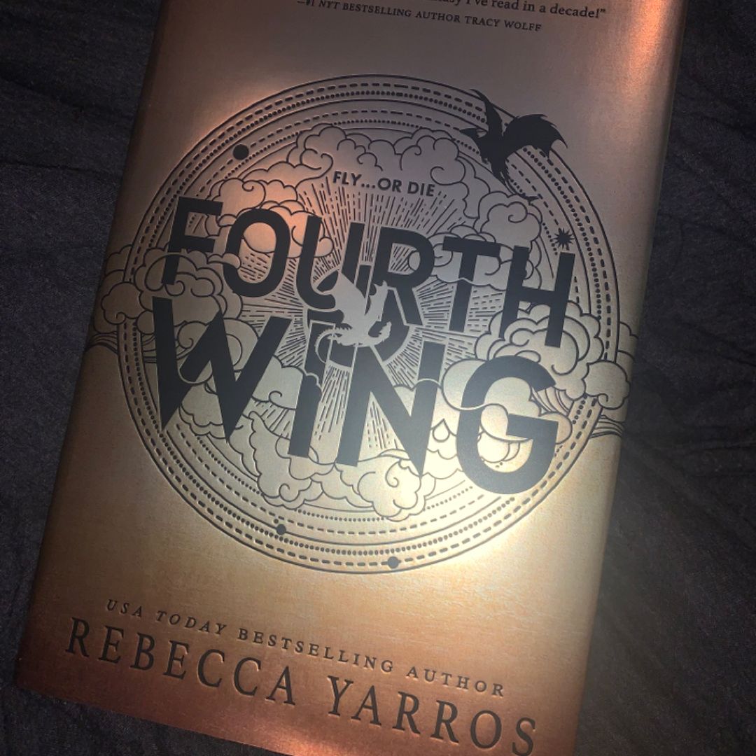 Hardcover　by　First　Sprayed/Stenciled　Yarros,　with　Rebecca　Edition　Edges　Wing　Fourth　Pangobooks