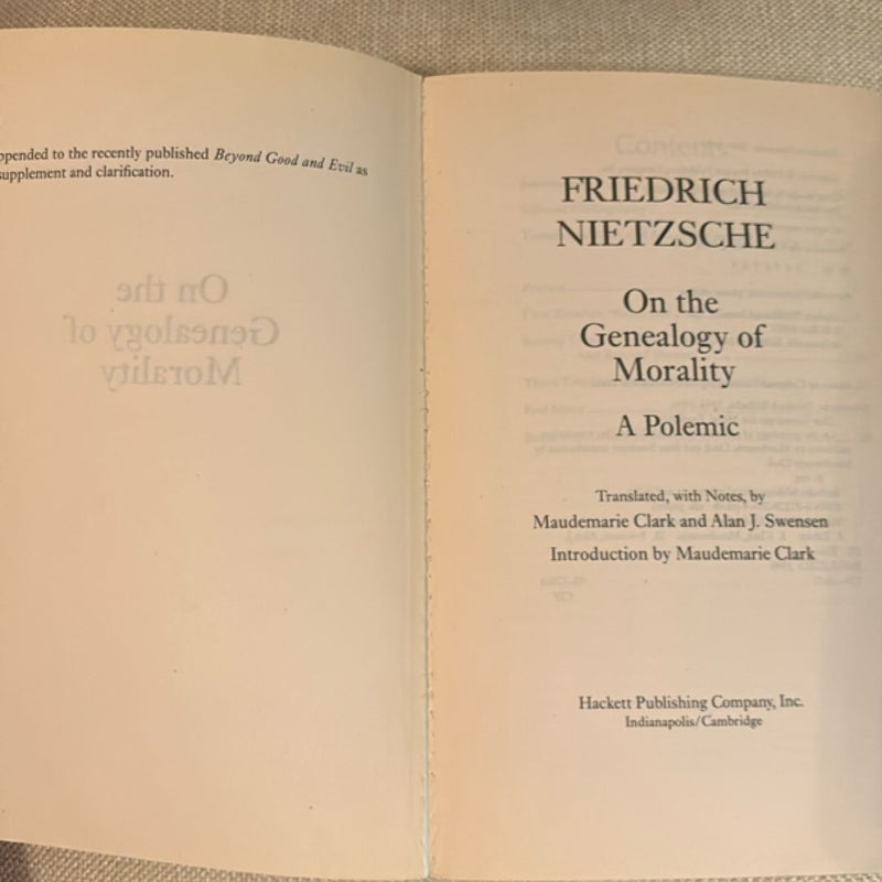 On the Genealogy of Morality