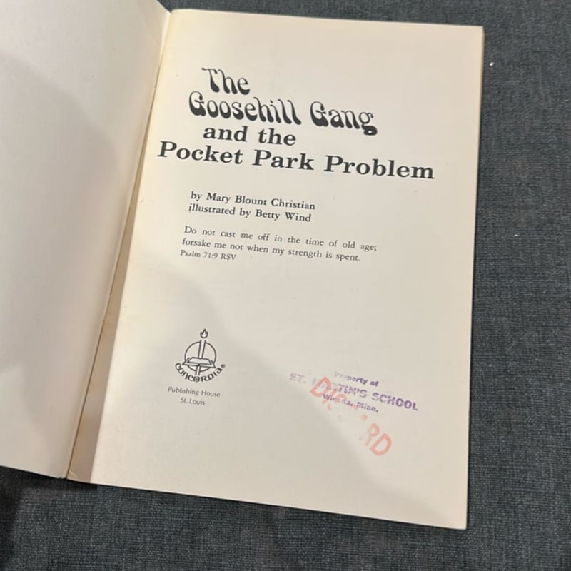 The Pocket Park Problem