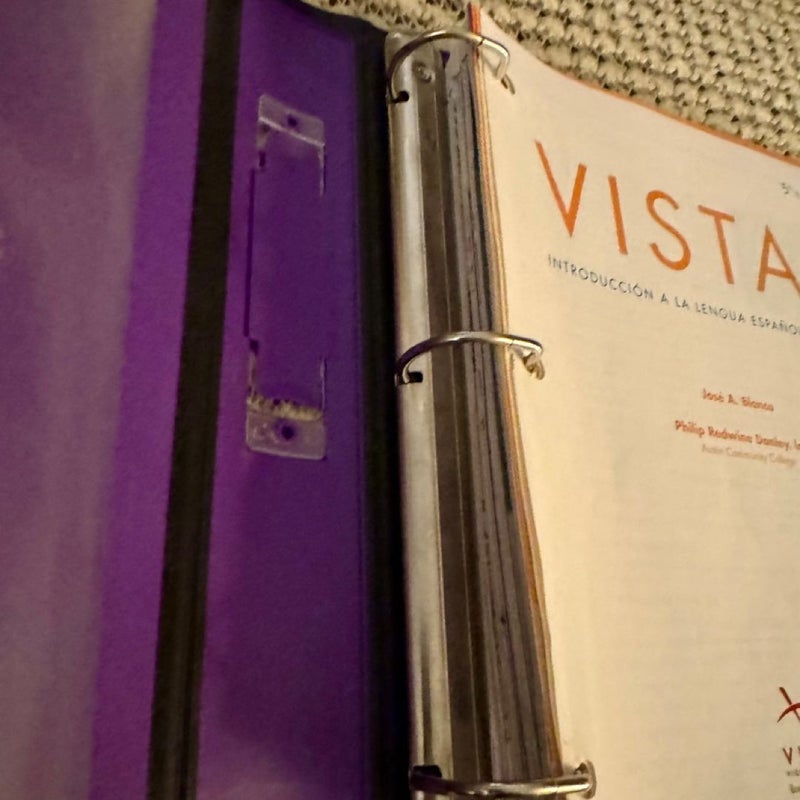 Vistas (Student 5th Ed., Loose-Leaf with Binder)