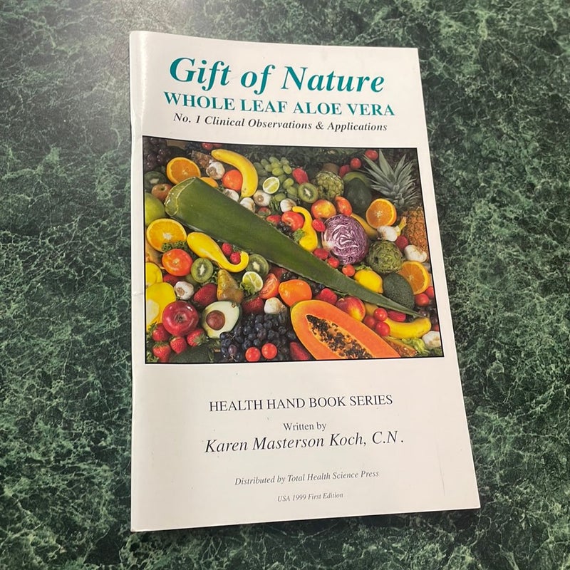 Gift of Nature, USA 1999 First Edition
