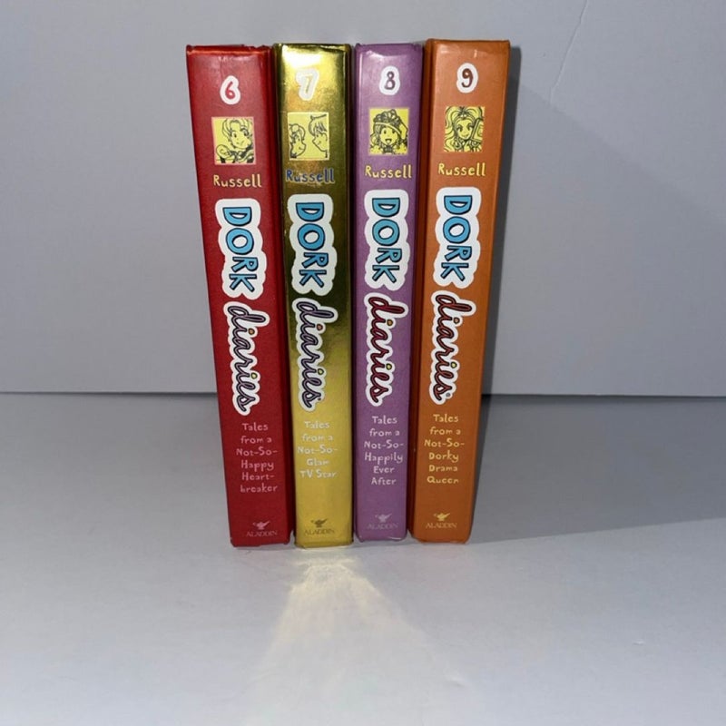 Dork Diaries 6-9 book bundle- Excellent Condition 