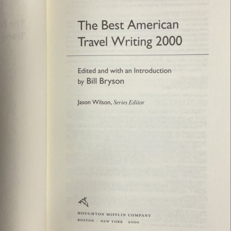 The Best American Travel Writing 2000