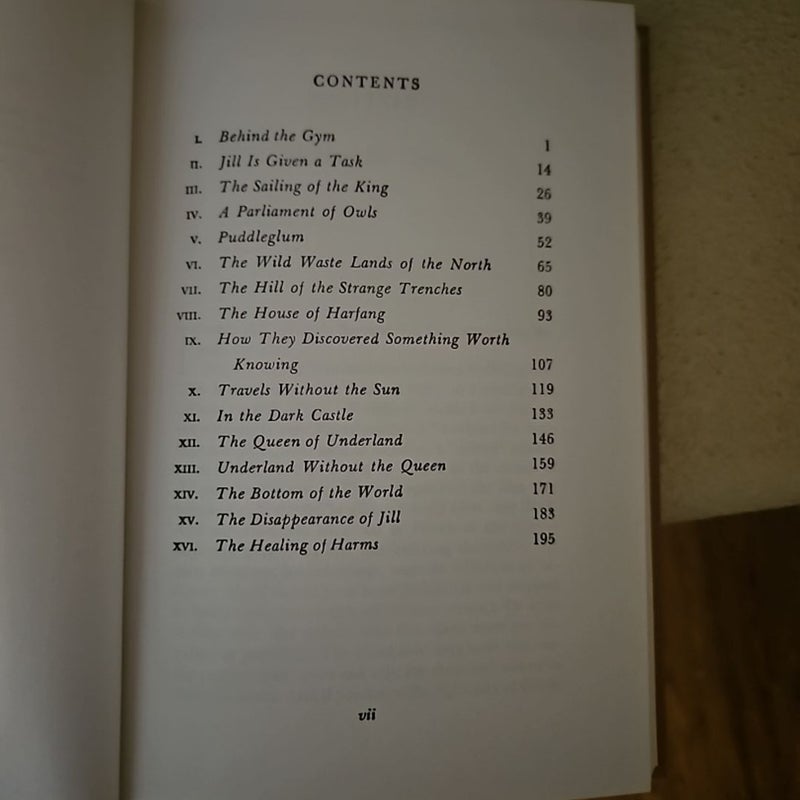 Vintage hardcover The Silver Chair hardcover 1953 Edition  MacMillan Publishing 