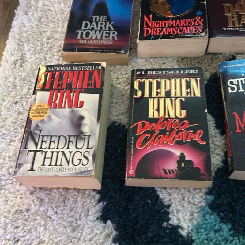 Stephen King lot of 10 (misery, the stand, thinner, dark tower, more)