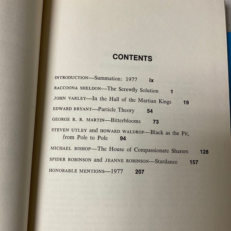 Best Science Fiction Stories of the Year, 1978