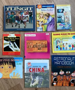 Bundle of (9) Mixed Nonfiction Books for Kids