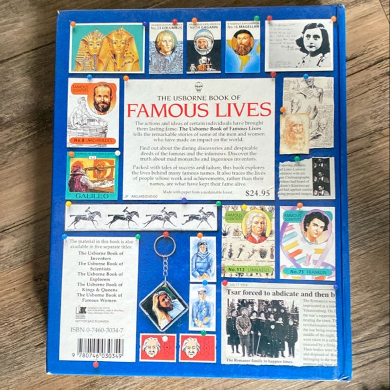 The Usborne Book of Famous Lives