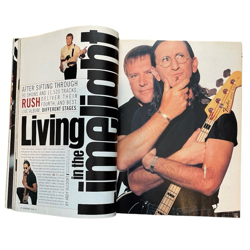 Guitar World January 1999 Music Magazine Courtney Love Hole 90’s Rock Metal Book