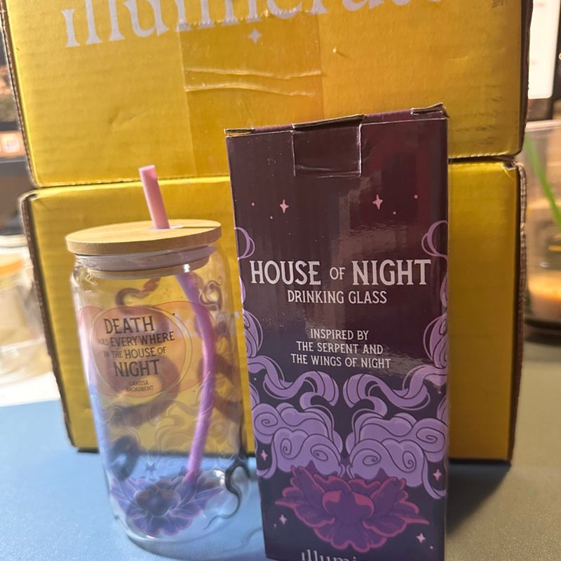 House of Night Series drinking glass by illumicrate