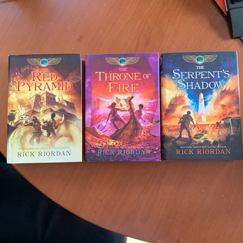 The Kane Chronicles Books 1-3: The Red Pyramid, The Throne of Fire, The Serpent’s Shadow
