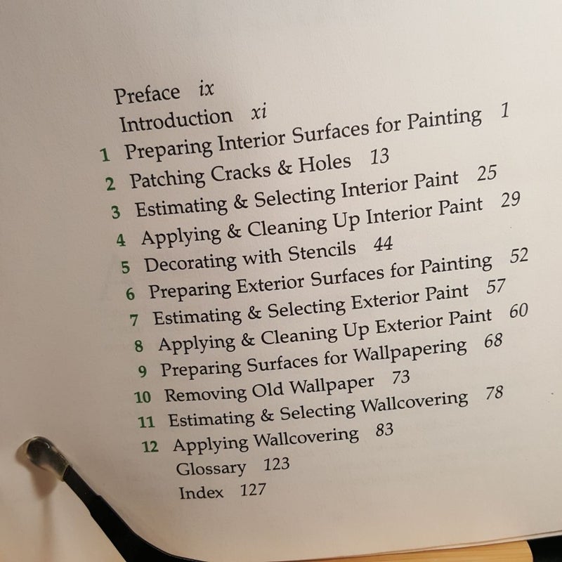 All thumbs guide to painting wallpapering and stenciling  F657