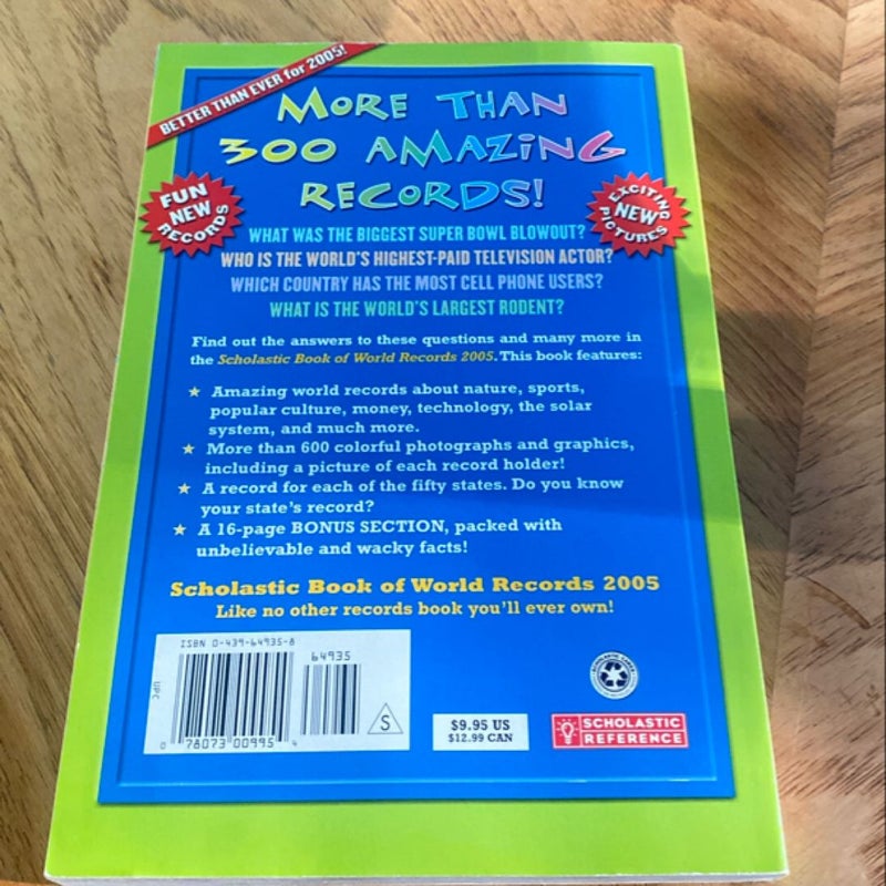 Scholastic Book of World Records 2005