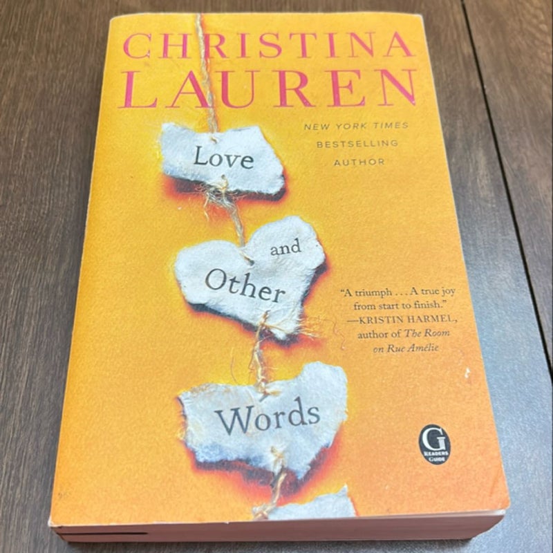 OOP Cover Limited Special Edition Bound by Author SIGNED Love and Other Words