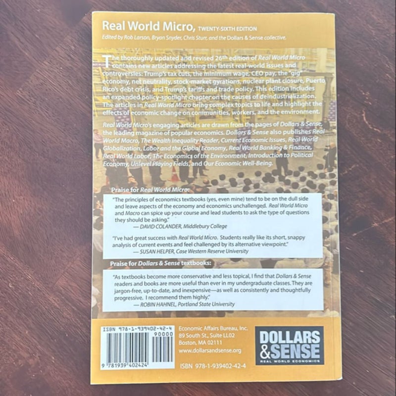 Real World Micro, 26th Ed