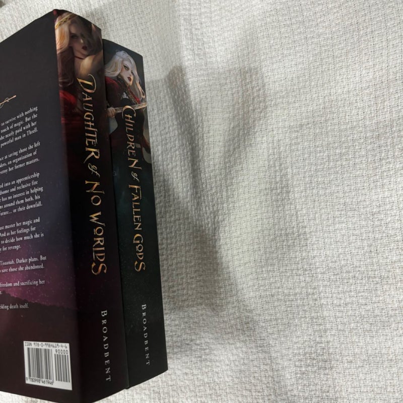 PERFECT condition Daughter of no worlds and children of fallen gods