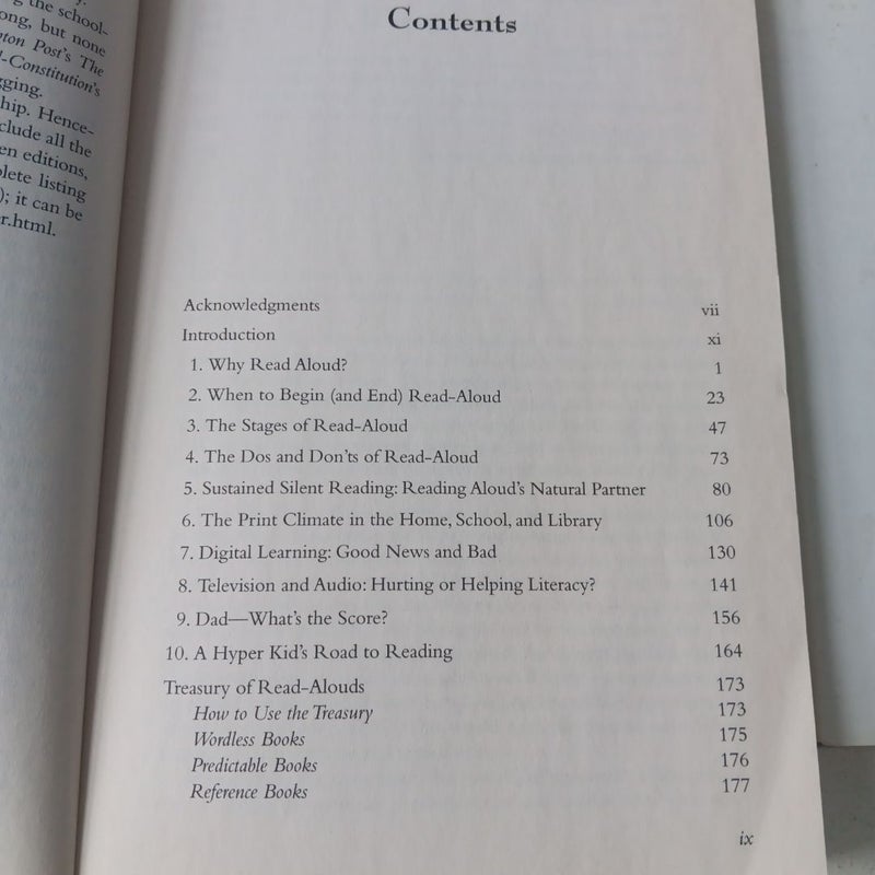 Reading Treasury of Stories 2 Book Bundle: The Read Aloud Handbook, 7th Edition; Stories For 9 Year Olds - Printed 1986