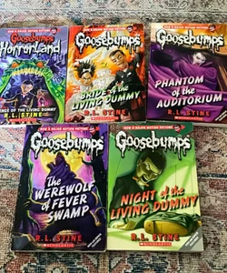 Goosebumps Bundle: Revenge of the Living Dummy/Bride of the Living Dummy/Phantom of the Auditorium/The Werewolf of Fever Swamp/Night of the Living Dummy