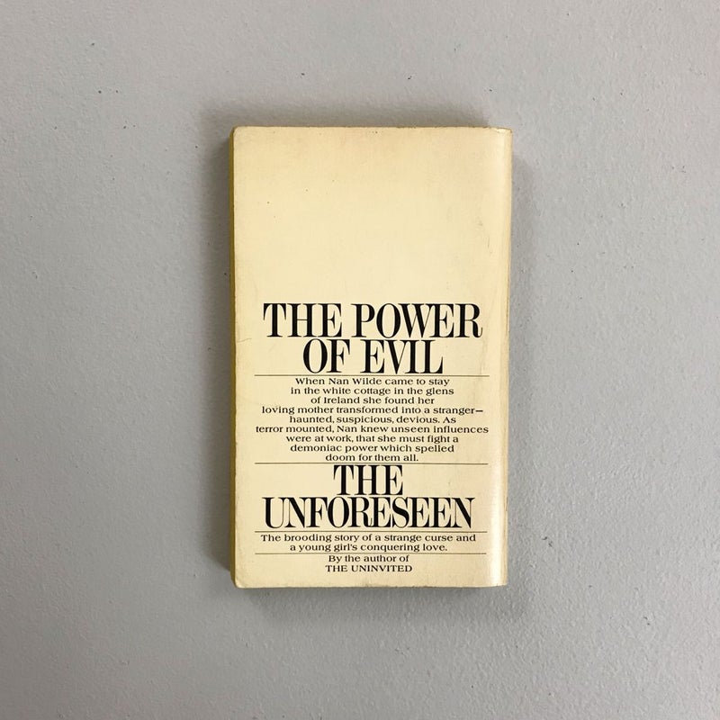 The Unforeseen {Bantam, 1967}
