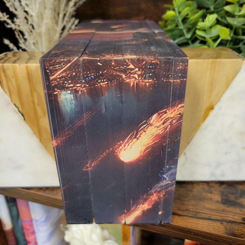 Red Rising 1-3 with Iron Rain printed edges and tote bag