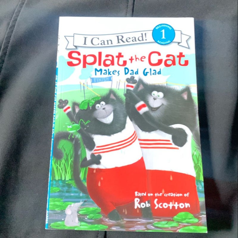Splat the cat makes dad glad