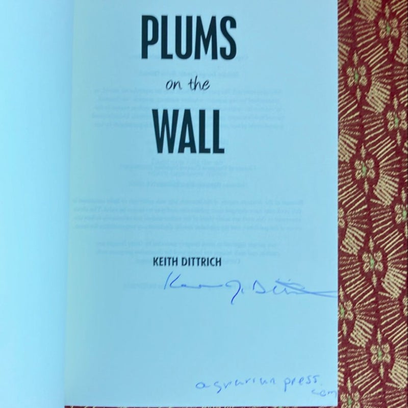 Plums on The Wall-Signed