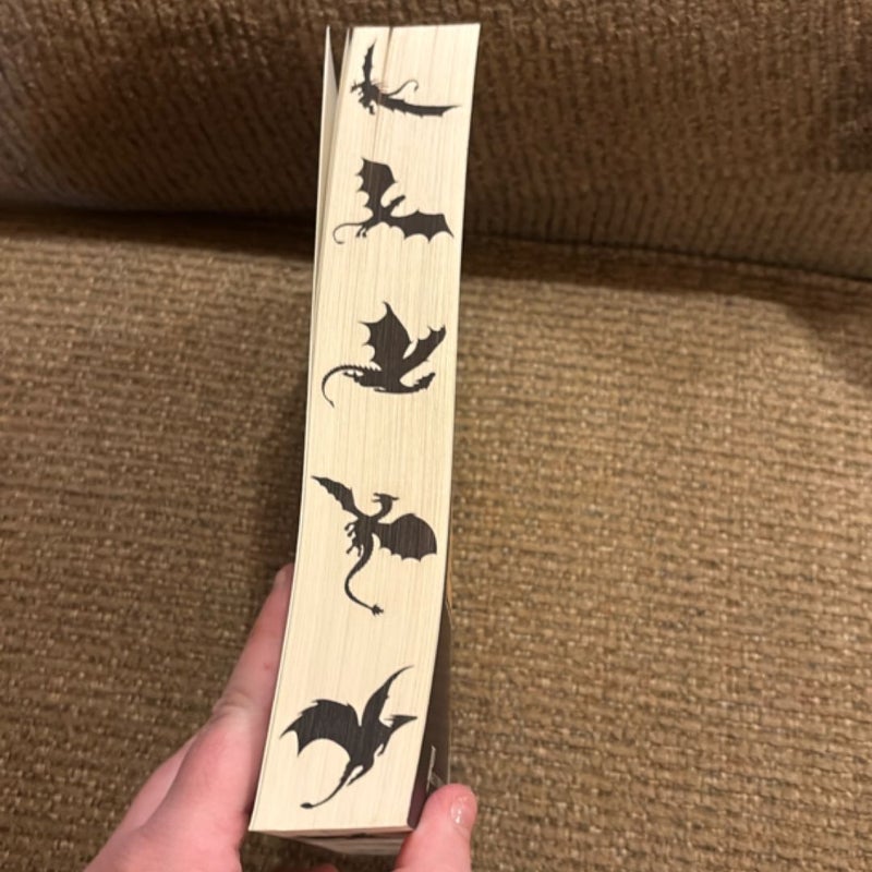 Fourth Wing with sprayed edges