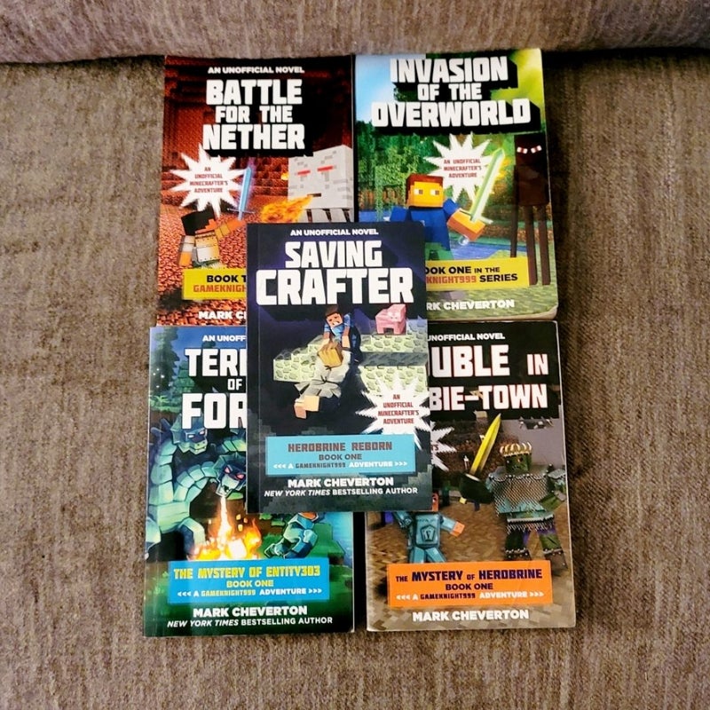 Minecraft Book Lot 9 Books 