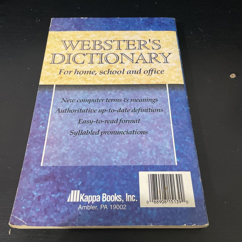 Webster’s Dictionary for home,school and office