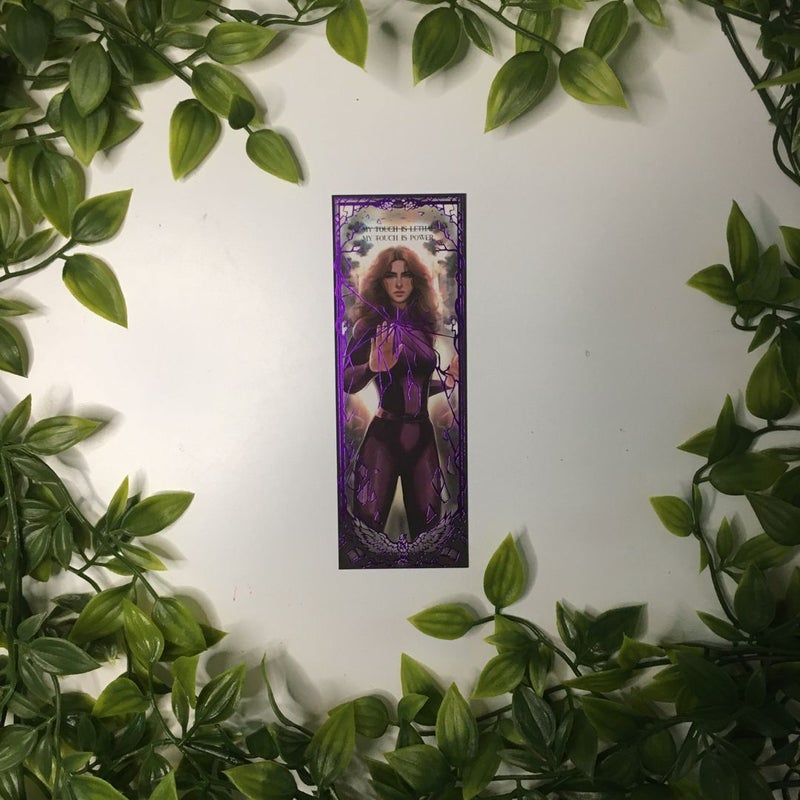 Shatter Me Foiled Character Bookmarks (Warner, Juliette, Adam, Kenji, Nazeera, Castle) FairyLoot Exclusive 