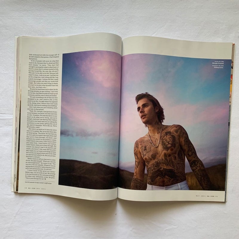 GQ “Justin Bieber Is Young & Free” Issue May 2021 Magazine (16) Total Pages
