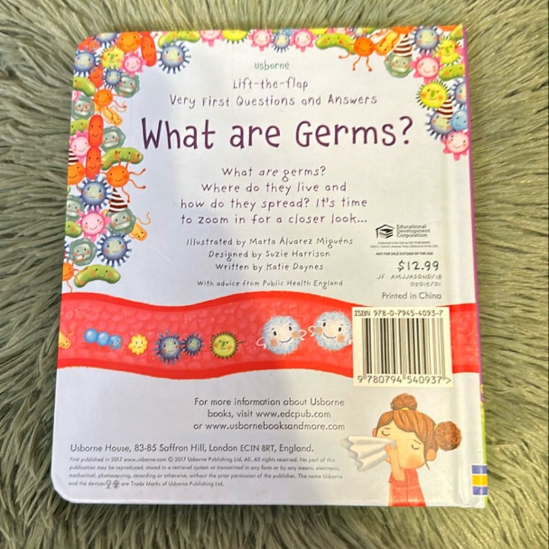 Lift-The-Flap Very First Questions and Answers What Are Germs?