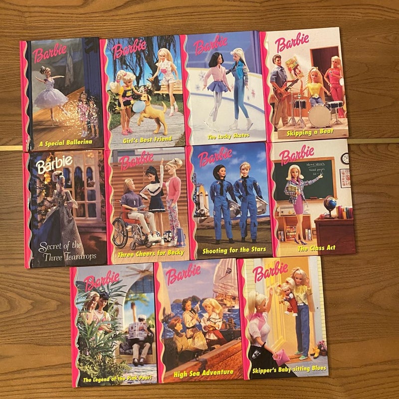 11 Vintage Barbie Books 1990s