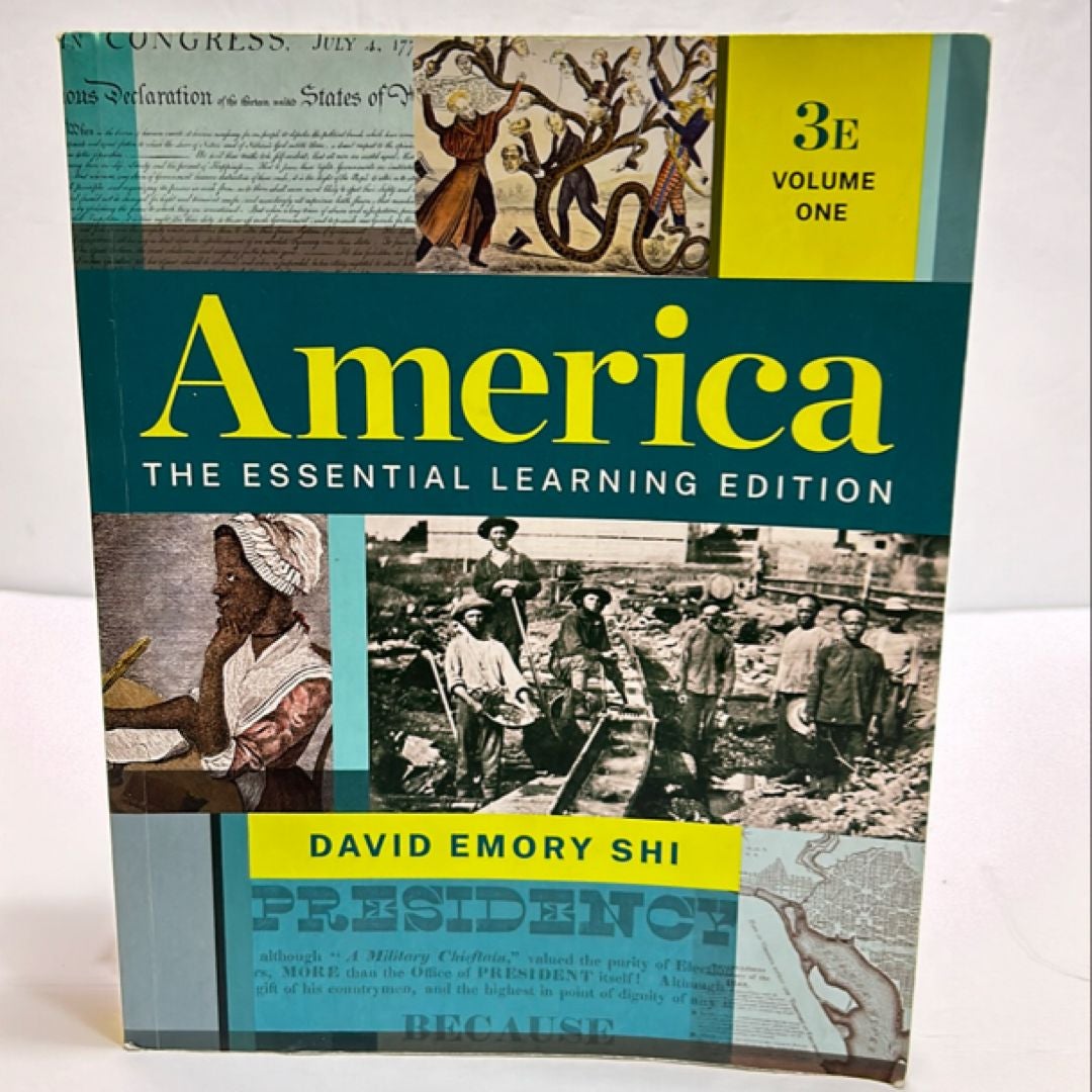 America 3E Volume 1 by David Emory Shi, Paperback | Pangobooks