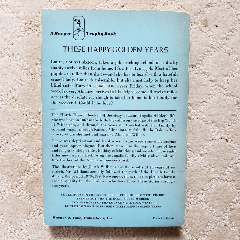 These Happy Golden Years (Little House book 8)
