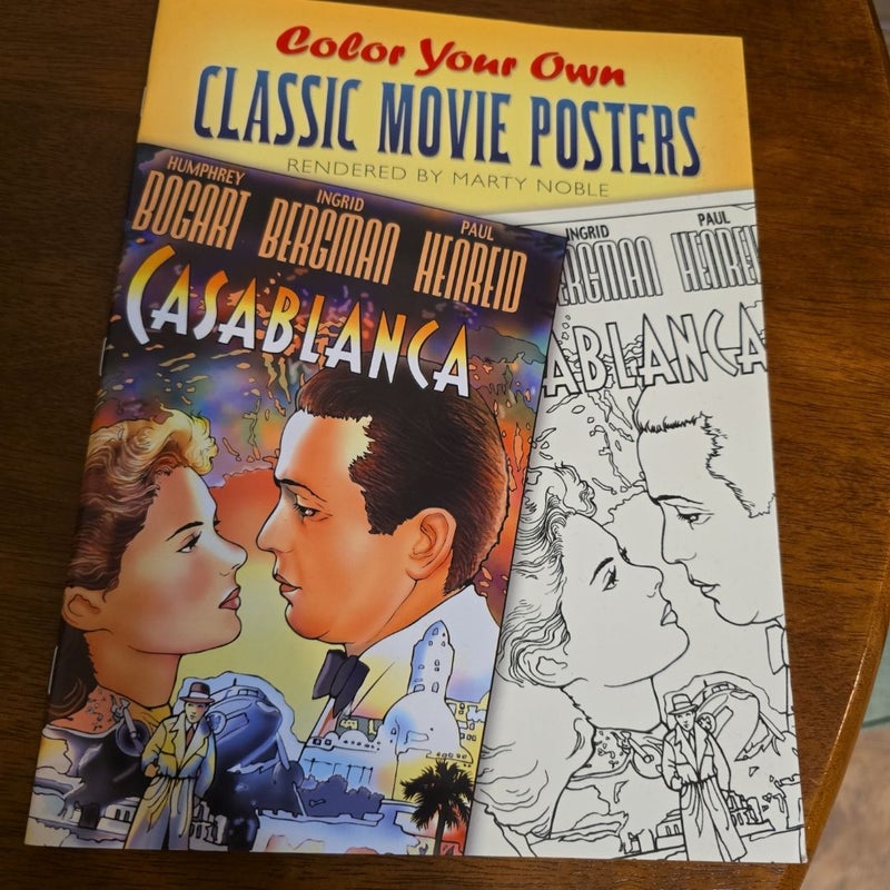 Color Your Own Classic Movie Posters