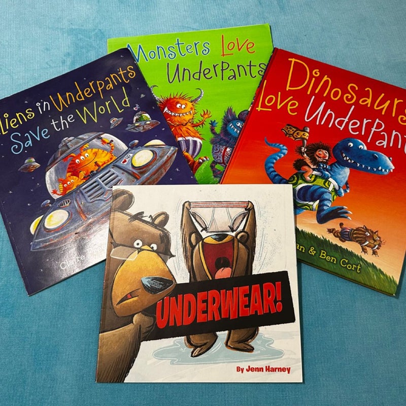 Monsters love underpants, alien love underpants, aliens in underpants save the world, underwear!